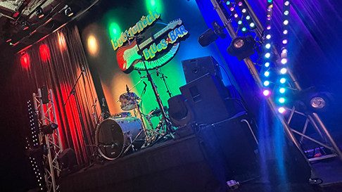 Bottleneck Blues Bar stage interior