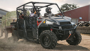 can-am defender with people inside
